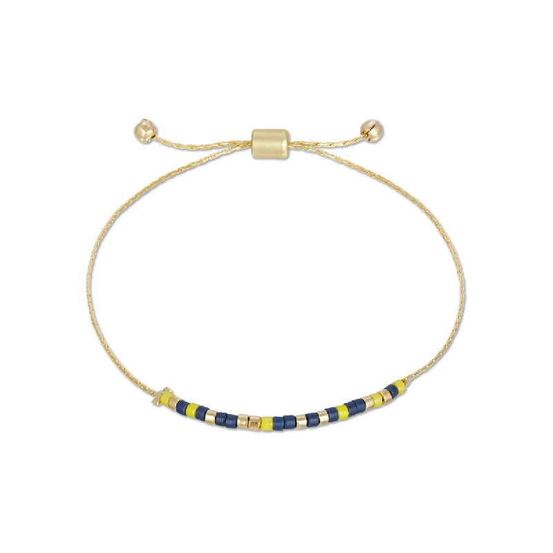 women’s stackable gold bracelets-Tri Delta