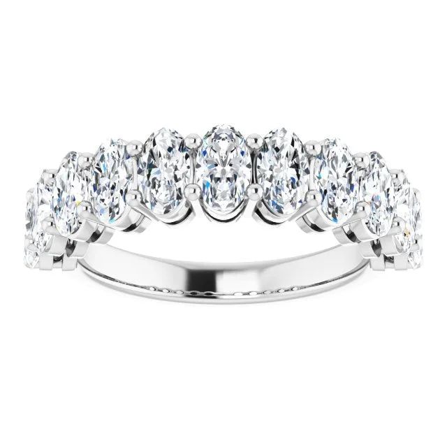 women’s engagement rings-2.31 ct. Oval Cut Diamond Wedding Band