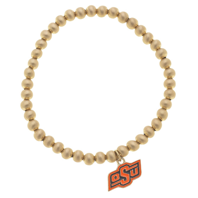 women’s sterling silver bracelets-OSU Ball Bead Bracelet