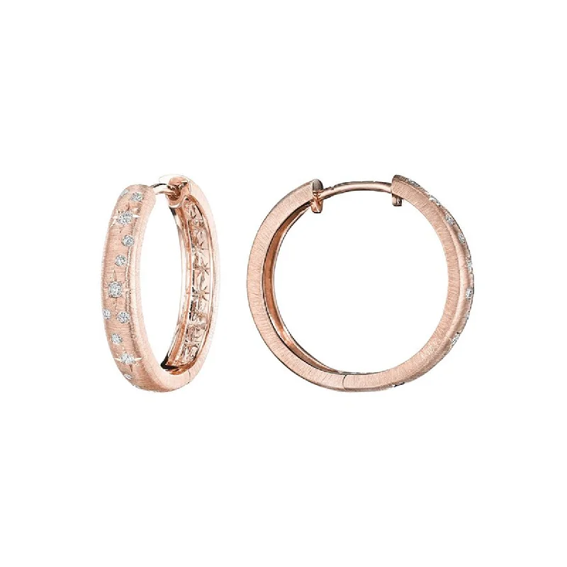 women’s luxury diamond earrings-Galaxy Hoop Earrings