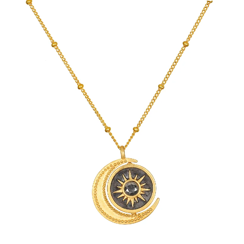 women’s chunky necklaces-United in Light Spinning Pendant Necklace