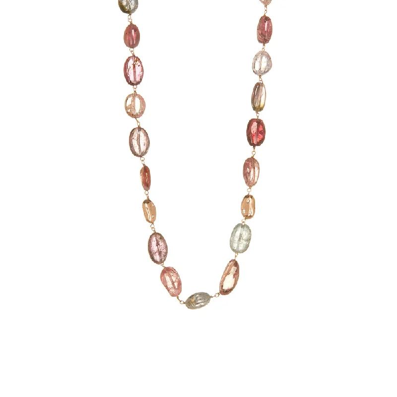 women’s layered gold necklaces-Multi Color Spinel Necklace