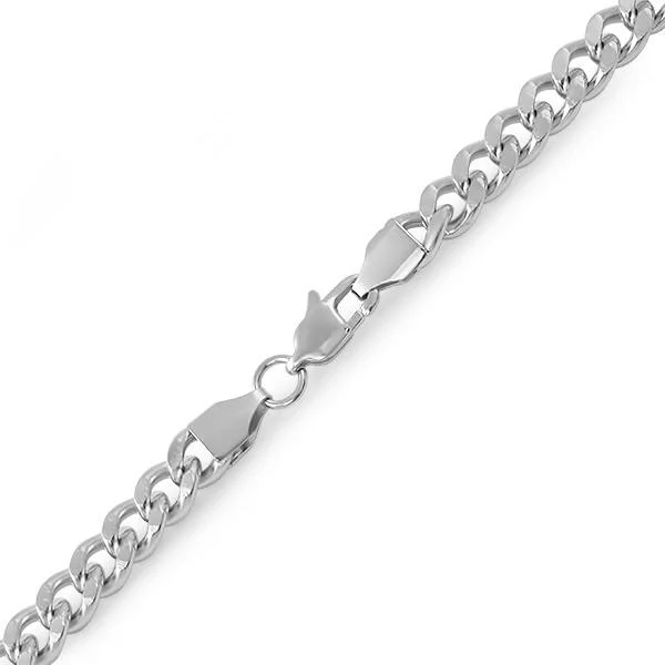 women’s beaded bracelets-Cuban Stainless Steel Bracelet 6MM