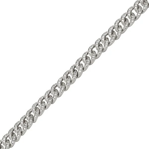 women’s cuff bangles-Miami Cuban Rhodium CZ Bling Bling Bracelet 6MM