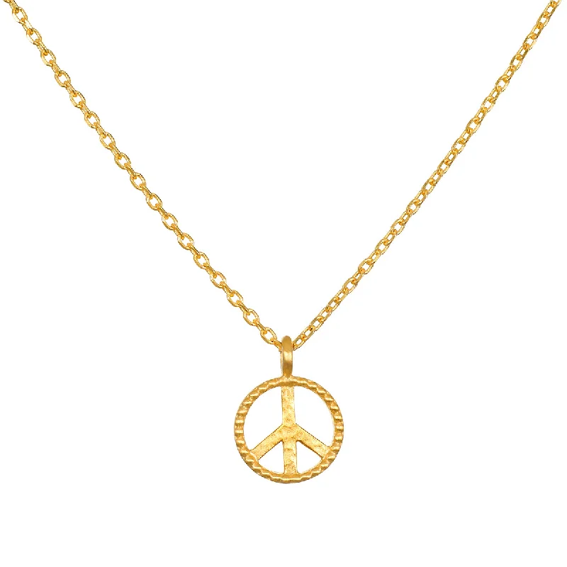 women’s engraved necklaces-In Pursuit of Peace Necklace