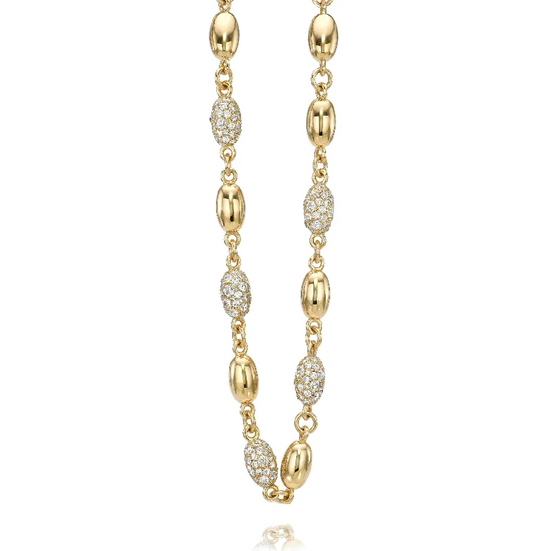 women’s dainty necklaces-DOROTHY LUXE NECKLACE, COBBLESTONE