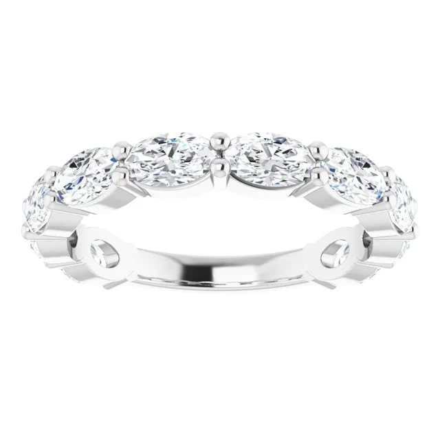 women’s solitaire engagement rings-2.21 ct. Oval Cut Diamond Wedding Band