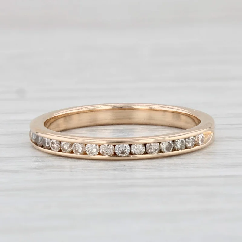 women’s oval engagement rings-0.24ctw Diamond Wedding Band 14k Yellow Gold Size 6.25 Stackable