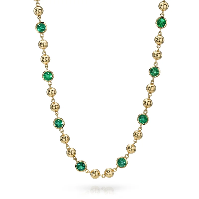 women’s wedding necklaces-MIRELLA NECKLACE WITH GEMSTONES