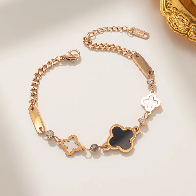 910 Clover Bracelet Rose Gold