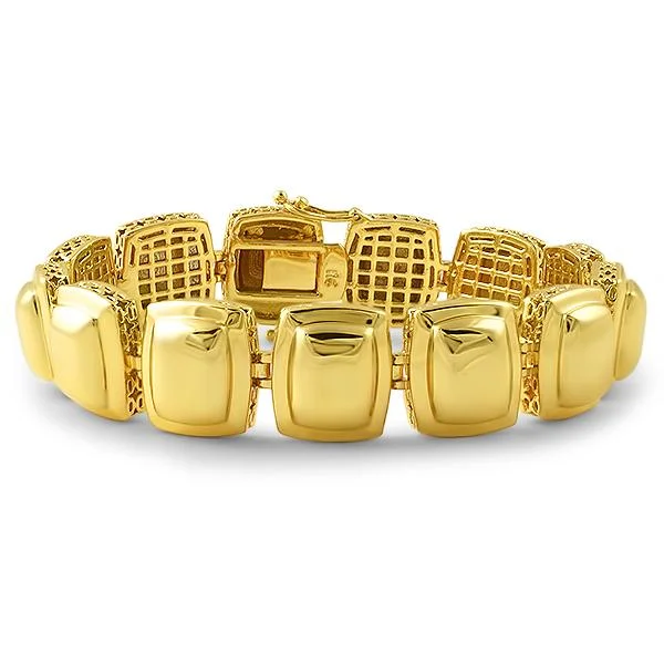 women’s crystal bracelets-Gold Metal Gem Illusion Bracelet