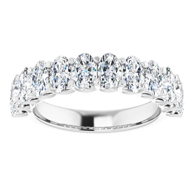 women’s oval engagement rings-2.52 ct. Oval Cut Diamond Wedding Band