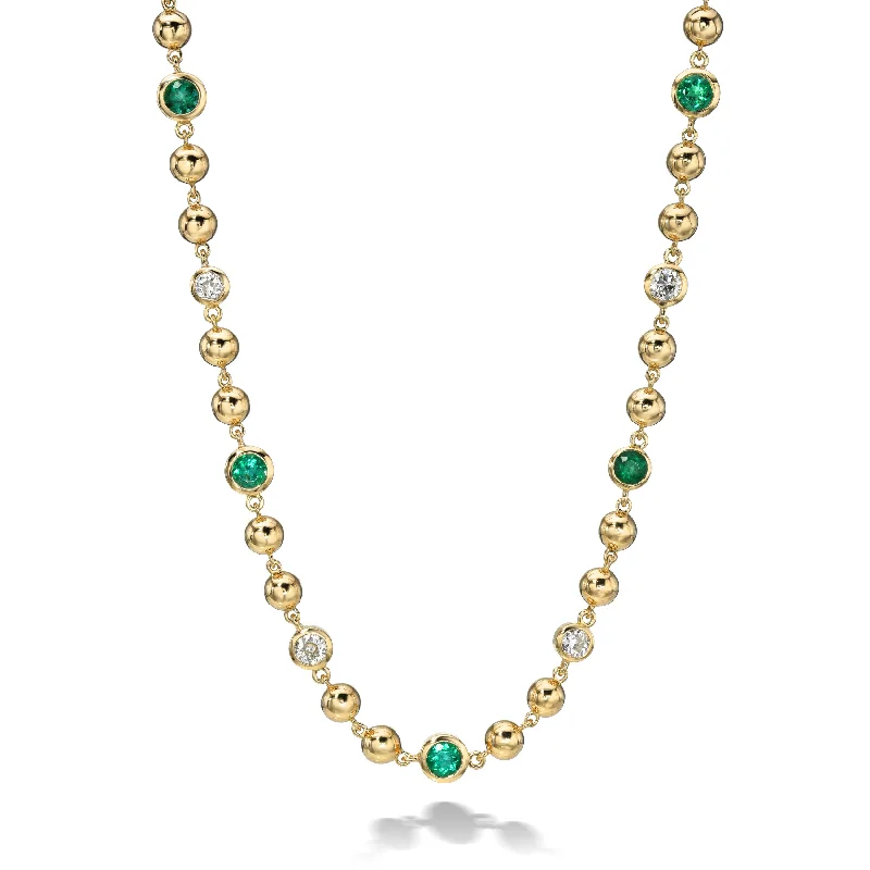 women’s diamond choker necklaces-MIRELLA NECKLACE WITH DIAMONDS AND GEMSTONES