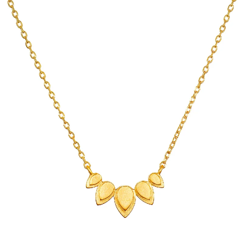 women’s minimalistic necklaces-Beauty of Transformation Lotus Petal Necklace