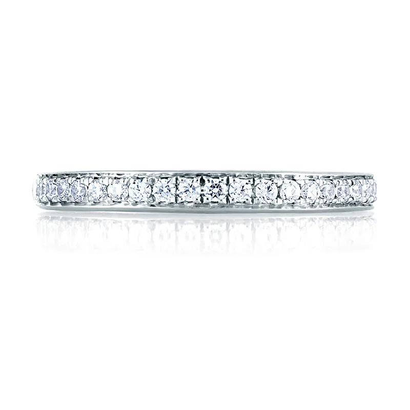 women’s engagement rings with colored diamonds-A.Jaffe Classic Pavé Set Diamond Wedding Band MR1563/24