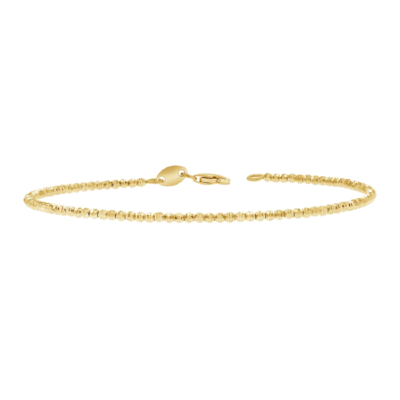 women’s engraved charm bracelets-Mooncut Gold Wrap Around Bracelet