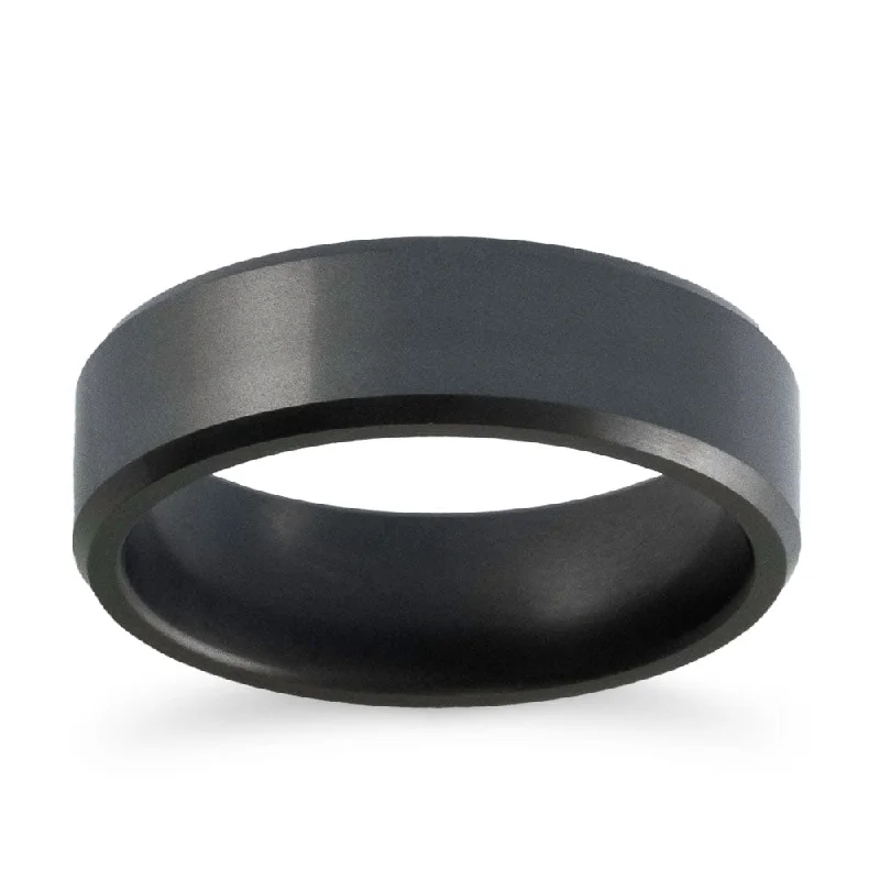 women’s wedding and engagement rings-Elysium Ares Matte Wedding Band