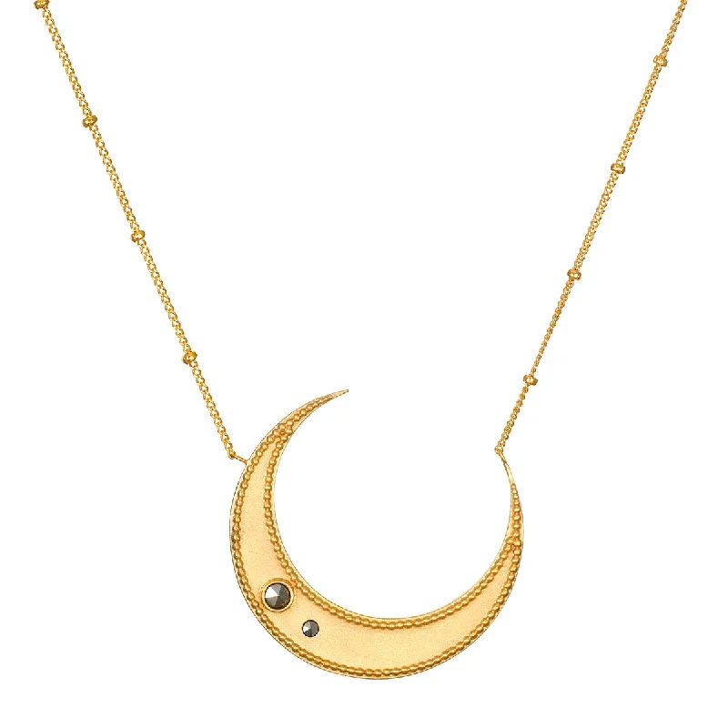 women’s sophisticated necklaces-Eternal Guidance Moon Necklace