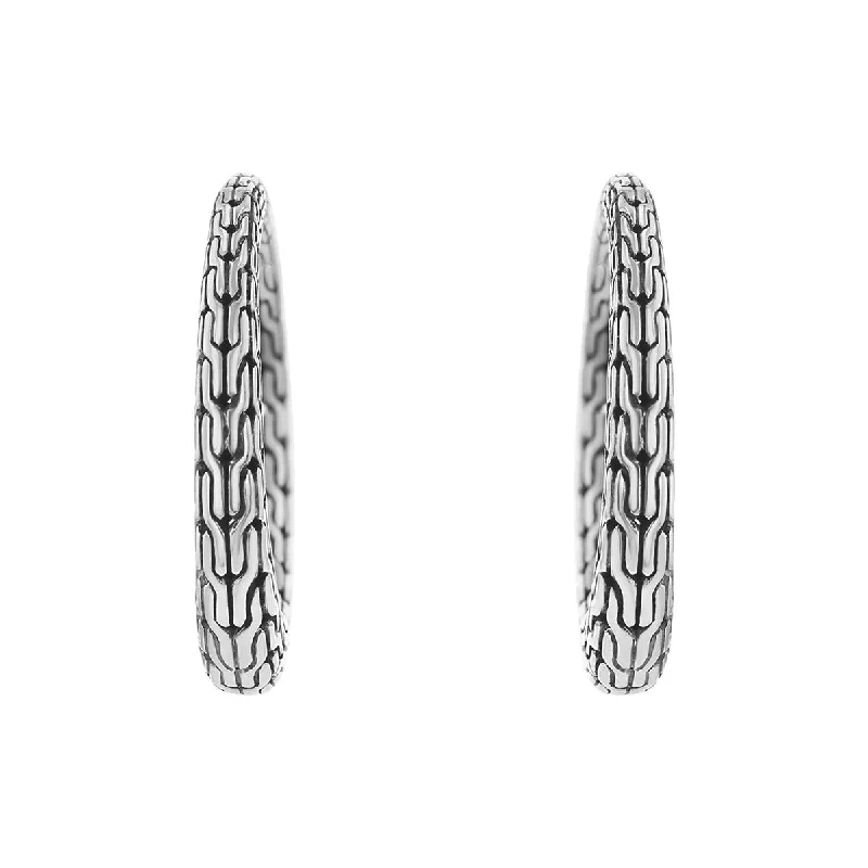 women’s stylish stud earrings-John Hardy Classic Chain Hoop Earrings