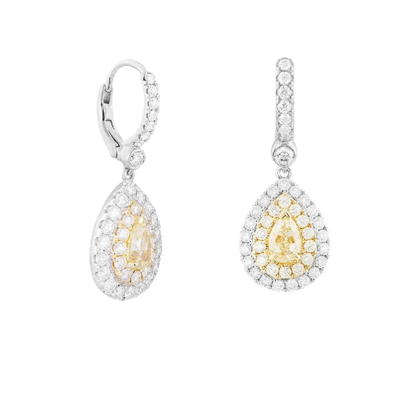 women’s luxury diamond earrings-Earrings with Fancy Diamonds