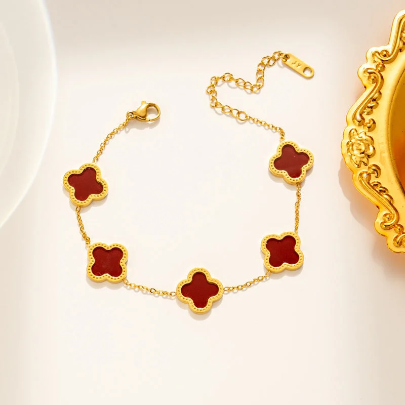 913 Golden Red Shell Bracelet