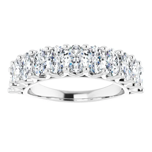 diamond engagement rings for women-2.31 ct. Oval Cut Diamond Wedding Band