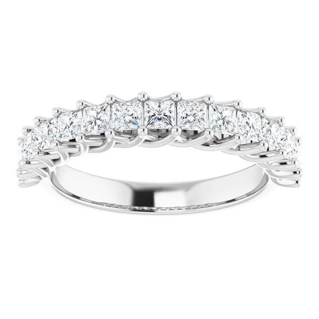 women’s three-stone engagement rings-1.20 ct. Princess Cut Diamond Wedding Band