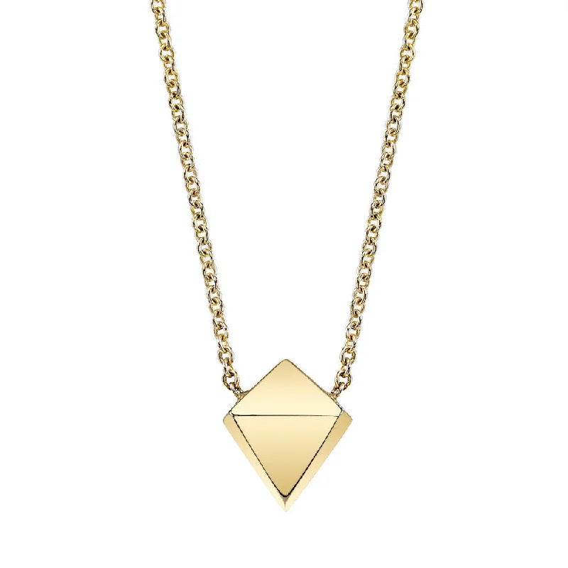 women’s handmade gold necklaces-Polyhedron Necklace