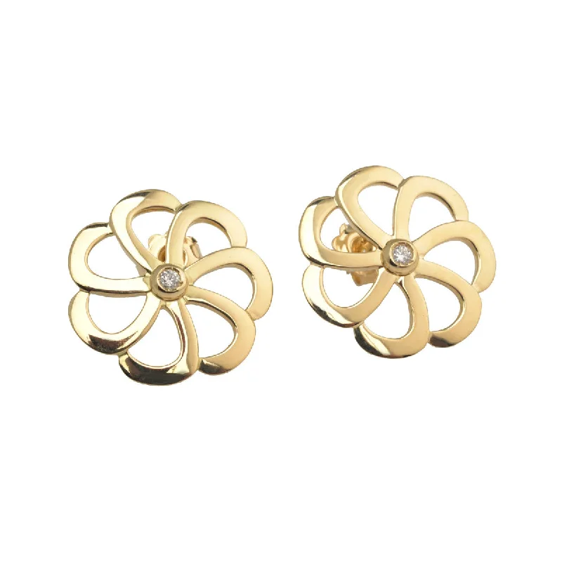 women’s oval earrings-Flora Earrings