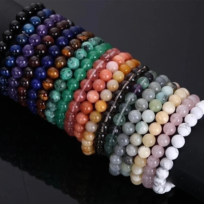 women’s cuff bracelets-Ethnic Style Color Block Crystal Agate Unisex Bracelets 1 Piece