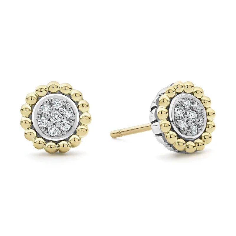 women’s textured earrings-Caviar Stud Earrings