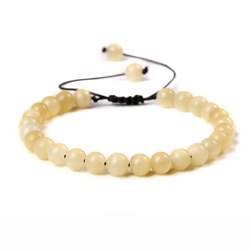 Yellow jade|6mm (Stretchable)