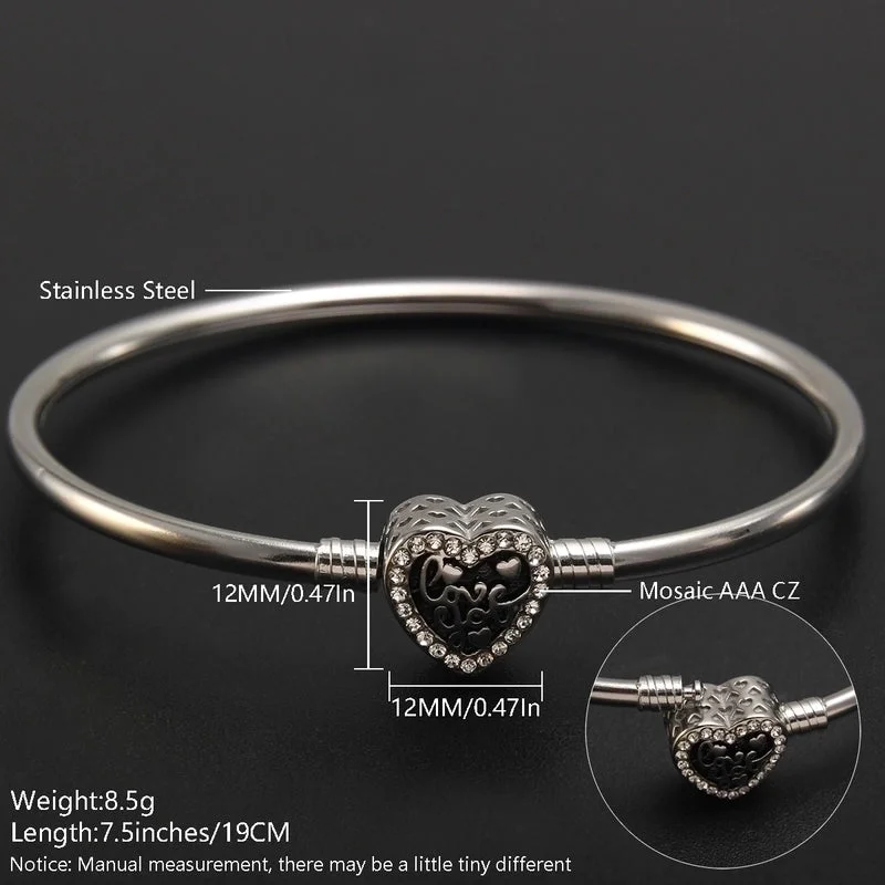 |PA01-2 Black Heart-Shaped Side-Drawn Bracelet