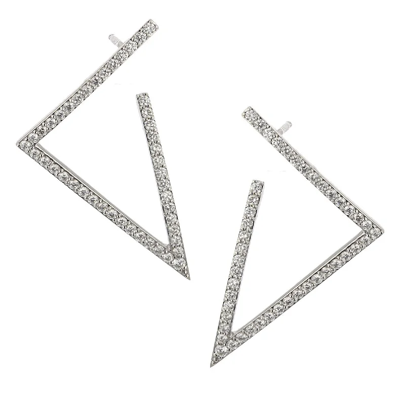 women’s hoop earrings-Classic Triangle Earrings