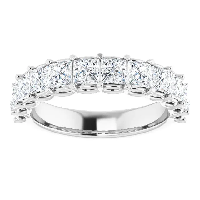 women’s cushion cut engagement rings-2.16 ct. Princess Cut Diamond Wedding Band