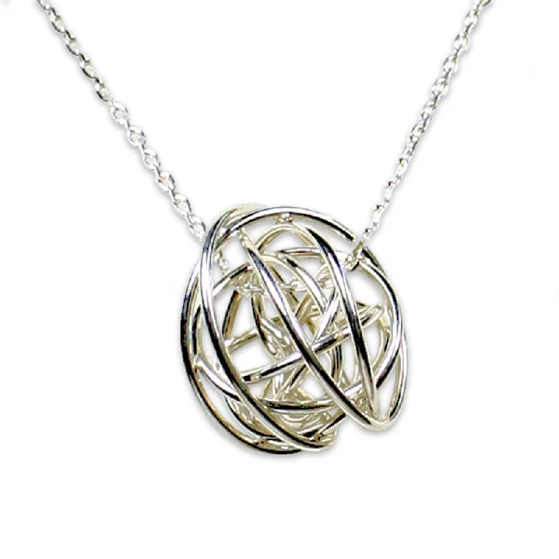 women’s pendant necklaces-Tumbleweed Necklace in Silver