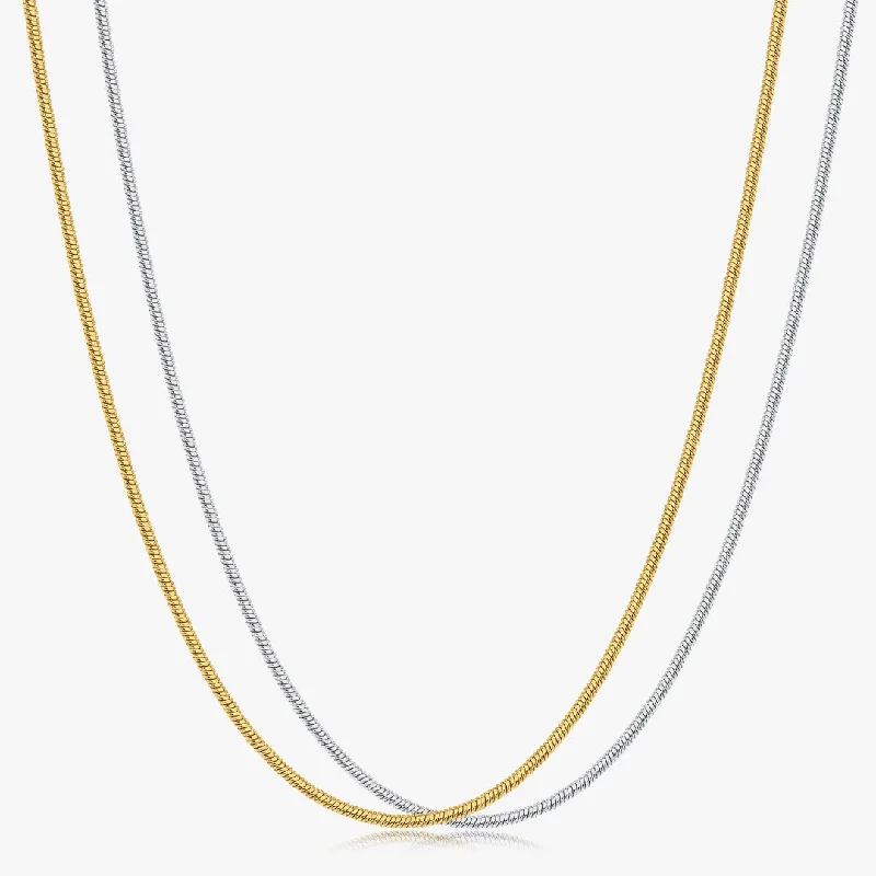 women’s evening necklaces-Giselle Simple Chain Necklaces