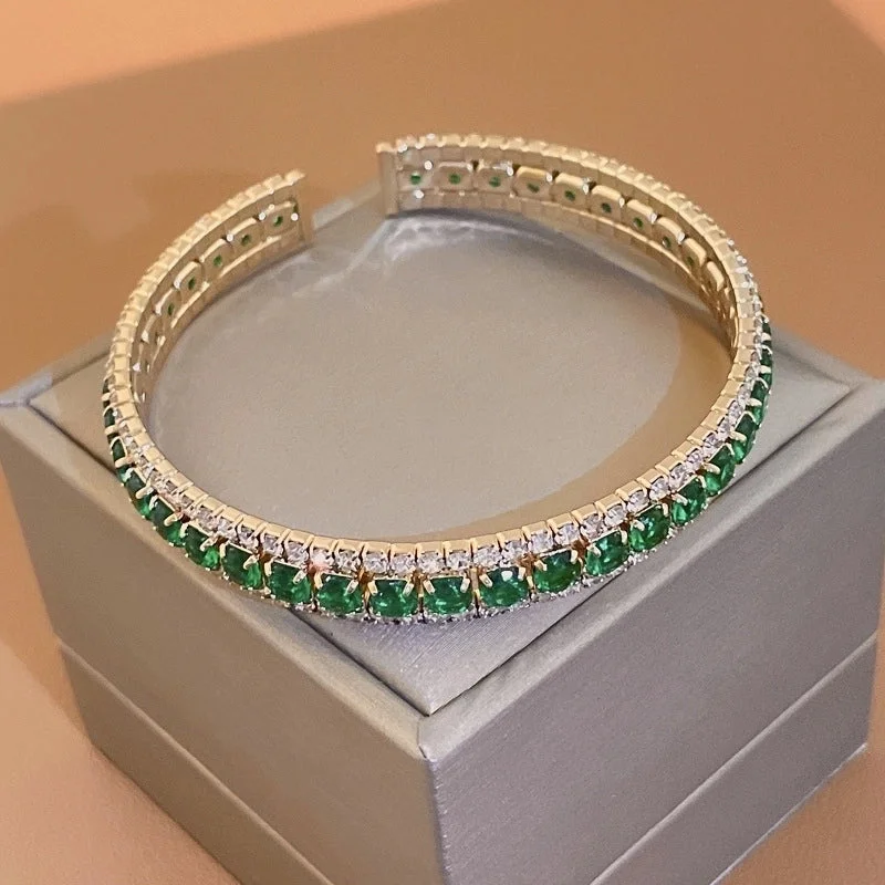 17 Open-Ended Bracelet-Green-Square.