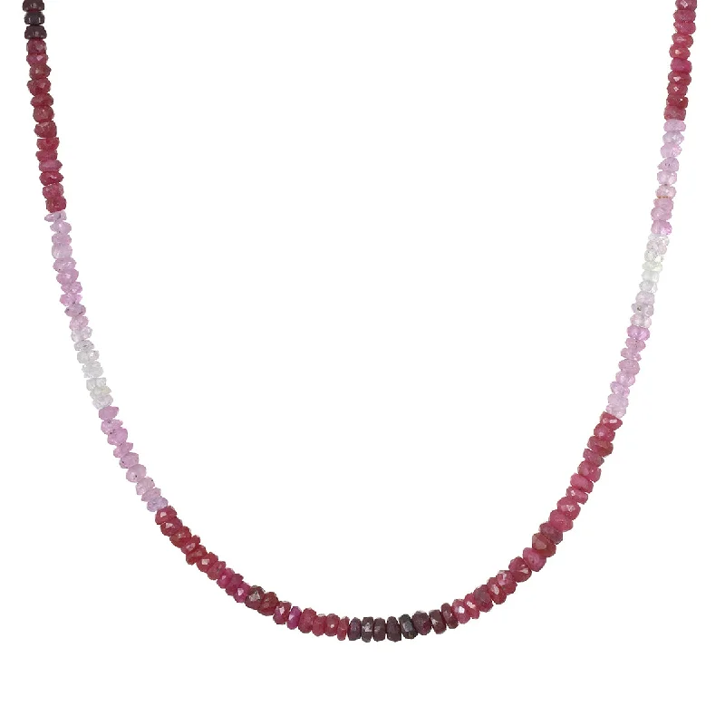 women’s diamond choker necklaces-Shades of Passion 14kt Gold Ruby Necklace