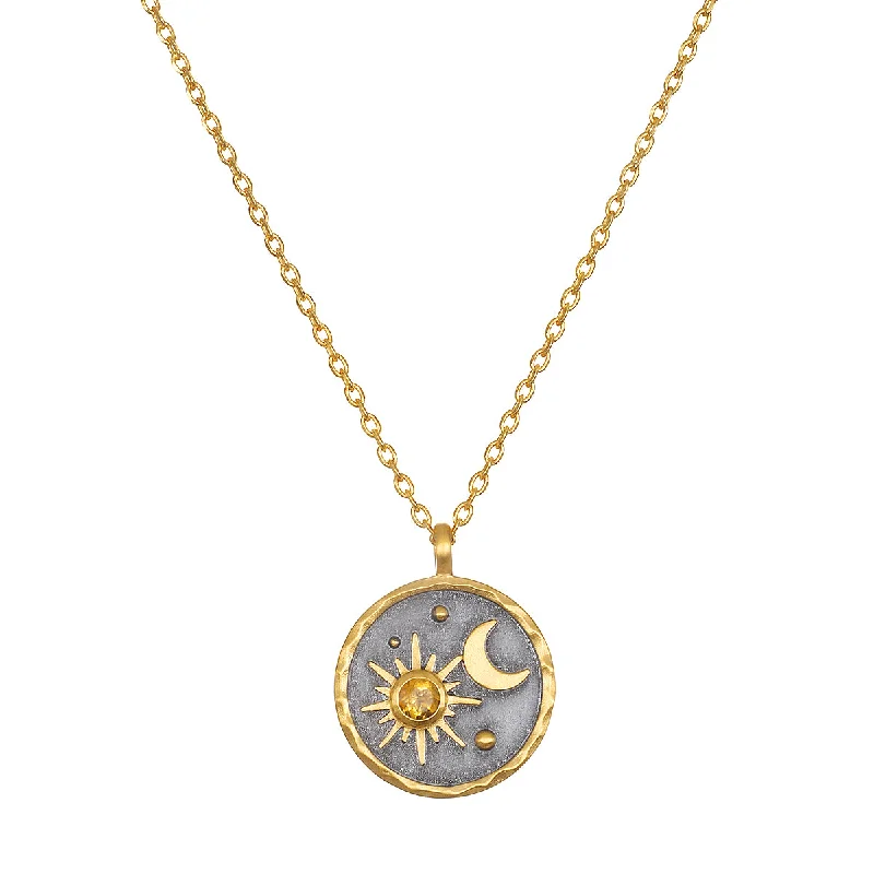 women’s friendship necklaces-Celestial Birthstone Necklace - November