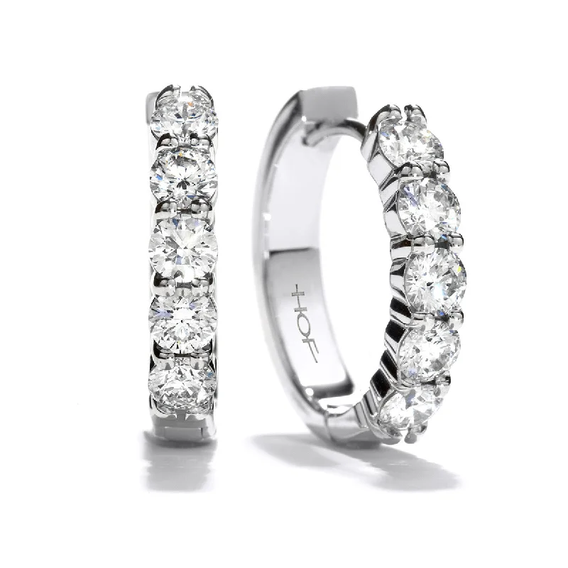 women’s geometric earrings-Diamond Mini Hoop Earrings