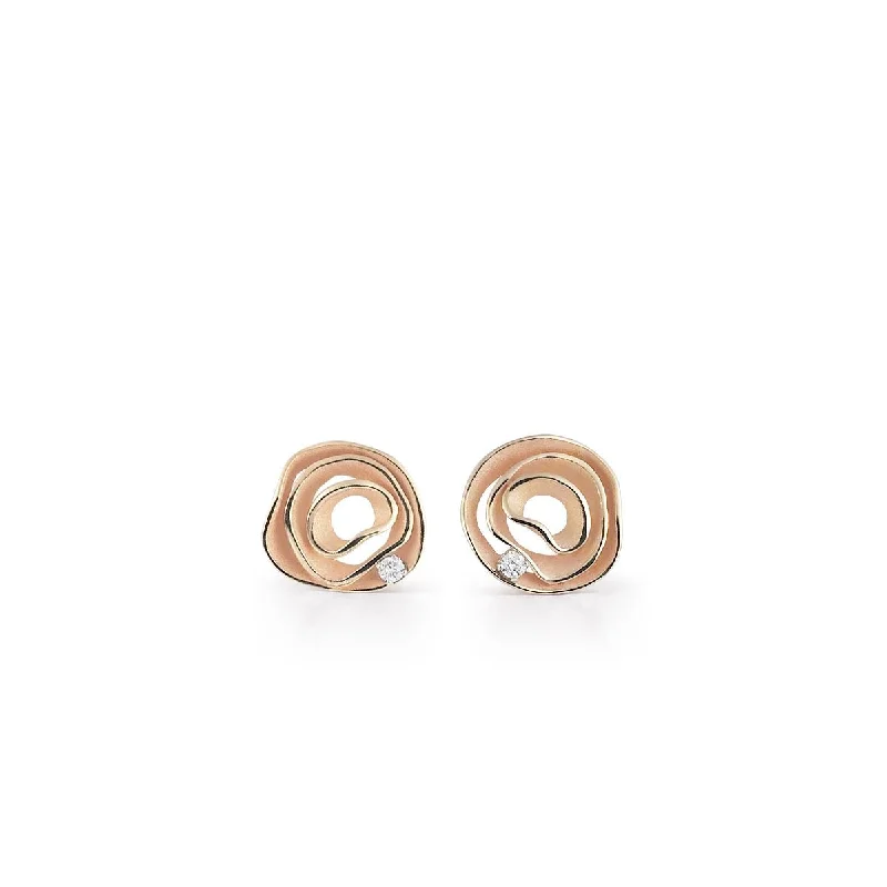 women’s floral earrings-Dune Stud Earrings