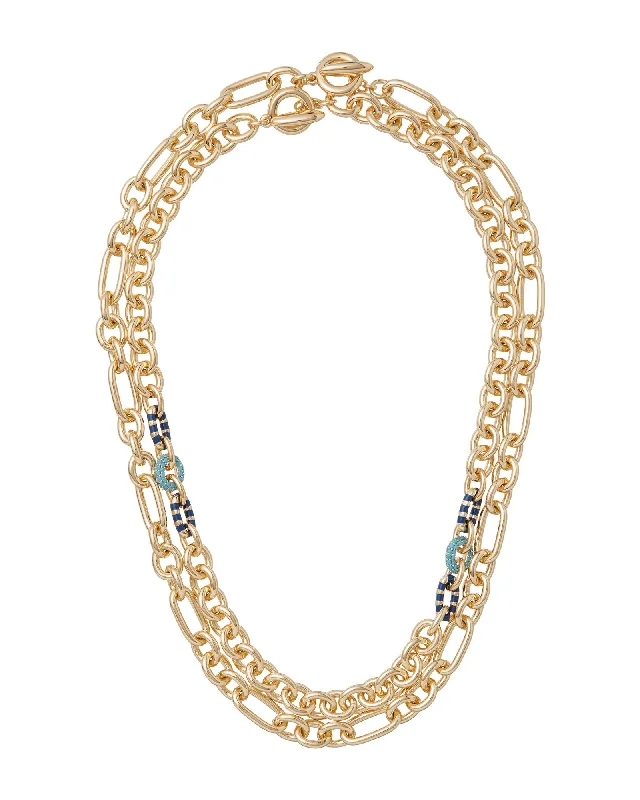 women’s layered bracelets-The Marino Necklace Duo