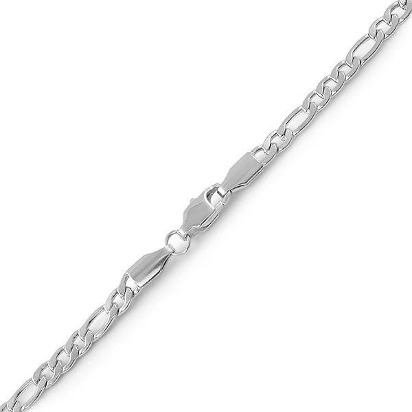 women’s gemstone bangles-Figaro Stainless Steel Bracelet 4MM