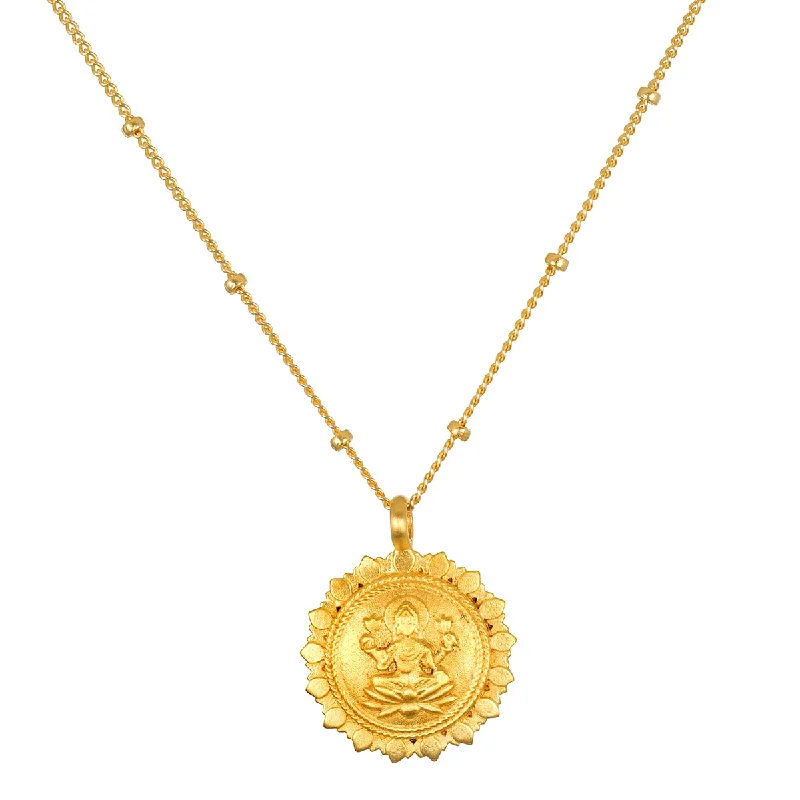 women’s cross necklaces-Prosperous Blessings Lakshmi Necklace