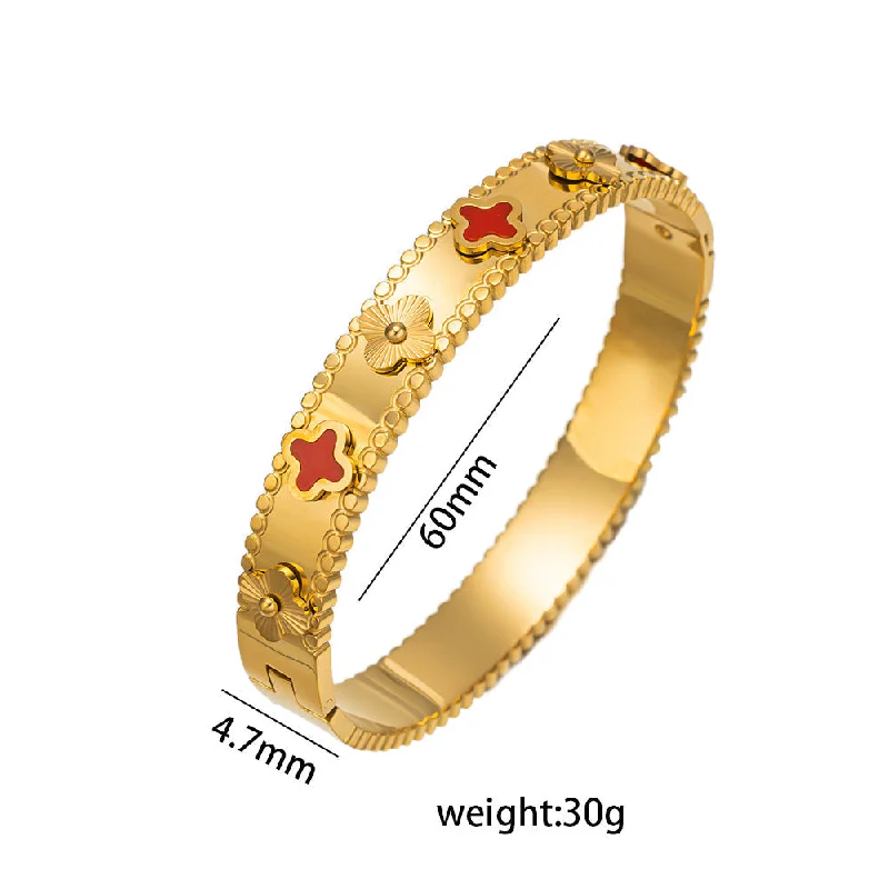 women’s gold bangles-Stainless Steel Electroplating Bangles