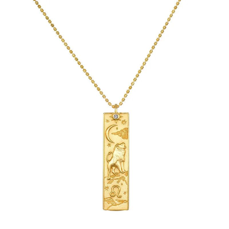 women’s friendship necklaces-Story of Leo Zodiac Necklace