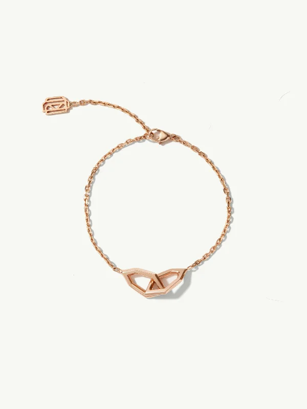 women’s adjustable bangles-Amanti Chain Link Bracelet In 18K Rose Gold