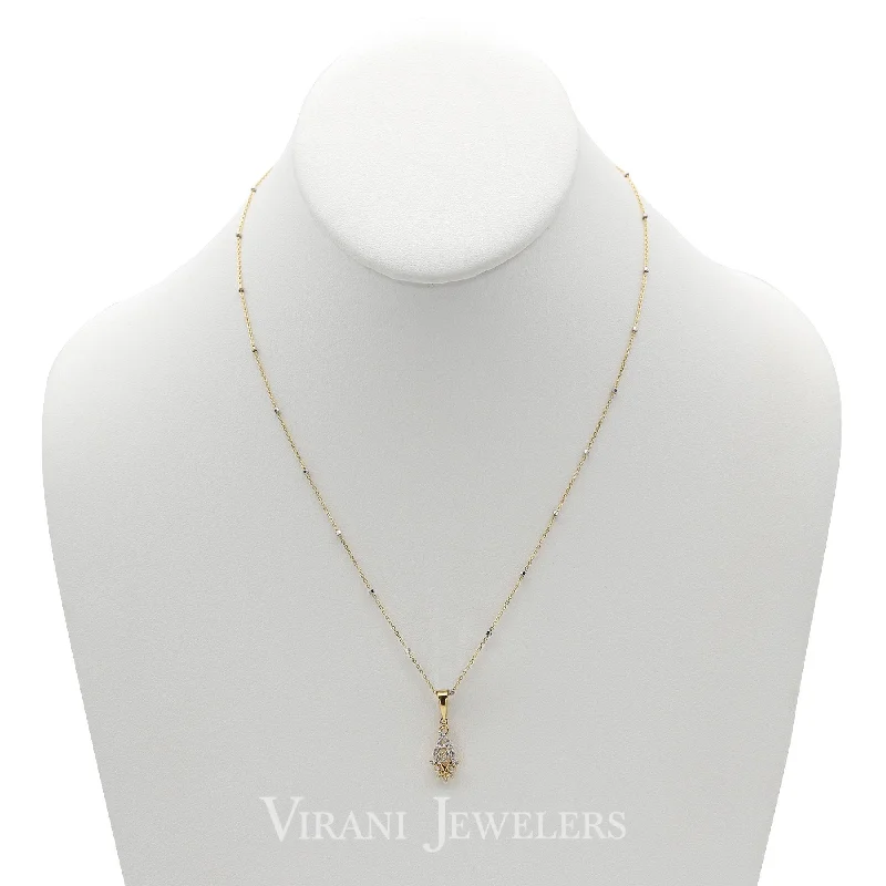 women’s evening necklaces-18k Diamond Necklace and Earrings Set