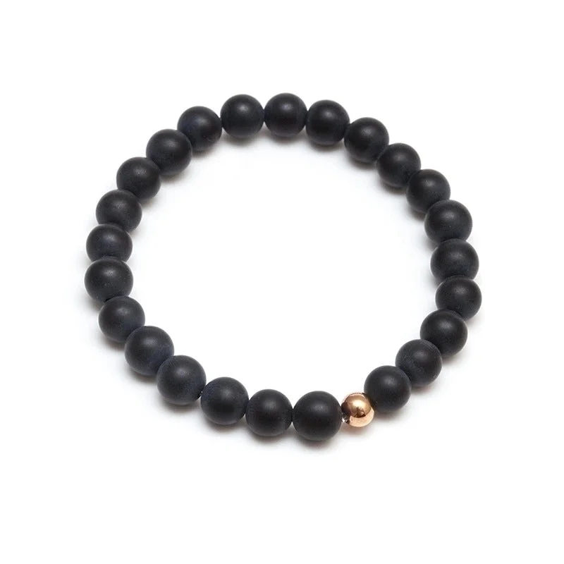 Black Matte Copper Bead B1916